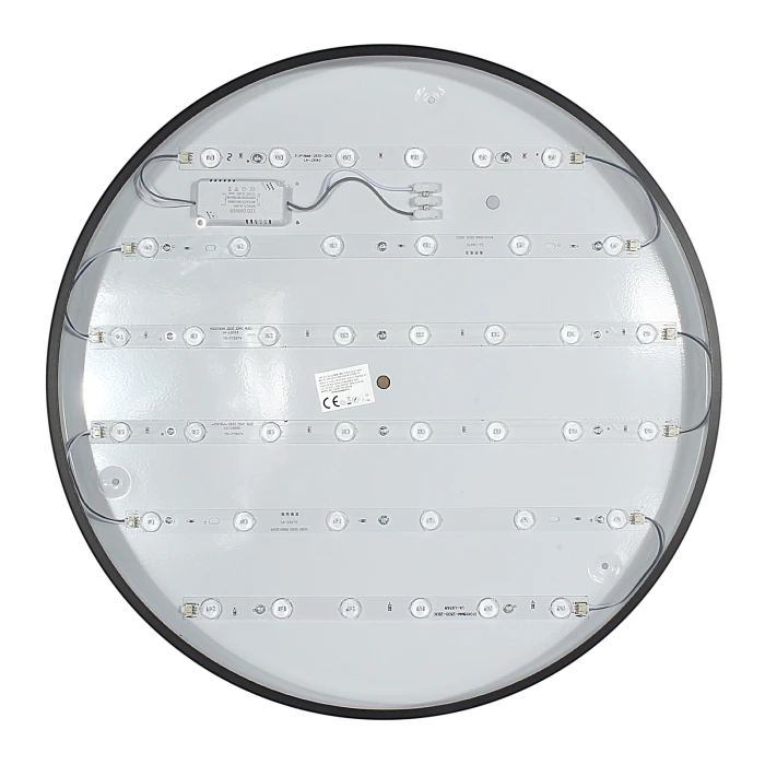 Plafon natynkowy LED 50cm okrągły 50W 3000K czarny 1312 - Decorativi