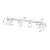 Lampa listwa Szyna Biała Spot RING 6 x GU10 389 - Decorativi