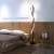 Designerska czarna lampa podłogowa do salonu z pilotem LED 70W 404 - Decorativi