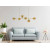 Piękna złota lampa dekoracyjna do salonu loftowego E27 - Decorativi