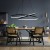 Lampa designerska okręgi wiszące LED 122W czarna 650 - Decorativi