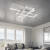 Nowoczesna lampa do salonu sufitowa LED 80W z pilotem 657 - Decorativi
