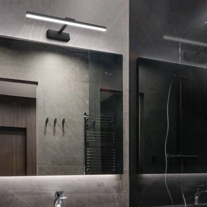 Kinkiet do łazienkowy 14W 60CM LED 4000K czarny elegancki ruchomy 368 - Decorativi