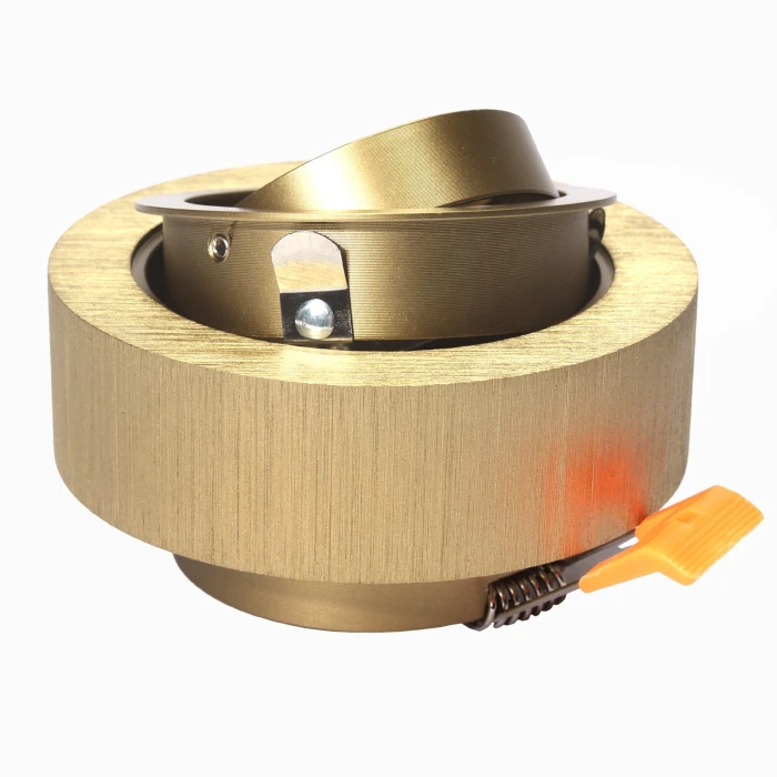 Lampa spot halogenowa ruchoma złota GU10 572 - Decorativi