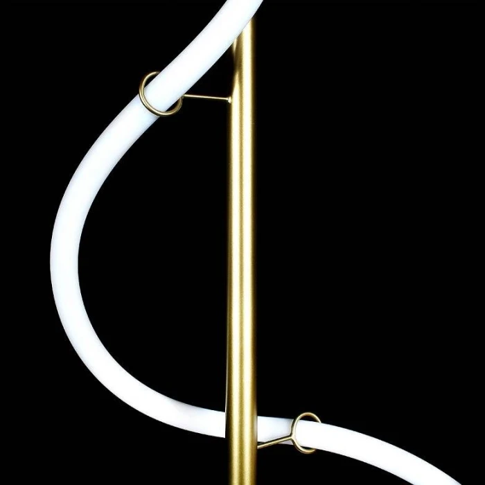 Lampa  designerska złota na pilota Snake LED wężyk 21,5W 607 - Decorativi
