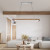Lampa Designerska Drewniana  na pilota Led 80W 563 - Decorativi