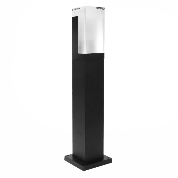 Słupek ogrodowy premium  aluminium + poliwęglan czarny IP65  E27 HUBERT 1758 - Decorativi