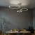 Lampa wisząca Monza okręgi 116W złota 1237 - Decorativi