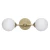 Kinkiet Belgrado + Kule białe 2xG9 złoty 1244 - Decorativi