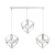 Lampa wisząca Loft Sweden prosta biała 1270 - Decorativi