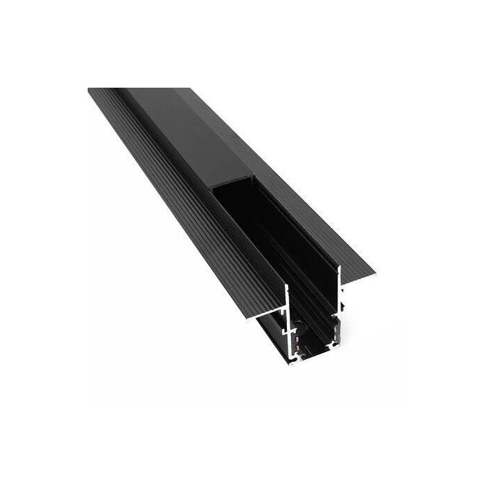 Szyna magnetyczna 1F podtynkowa czarna 150cm 1027 – Decorativi