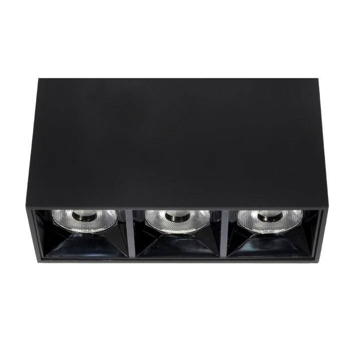 Lampa liniowa natynkowa 9W  3000K czarna 1057 - Decorativi