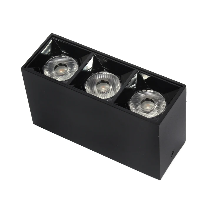 Lampa liniowa natynkowa 9W  3000K czarna 1057 - Decorativi
