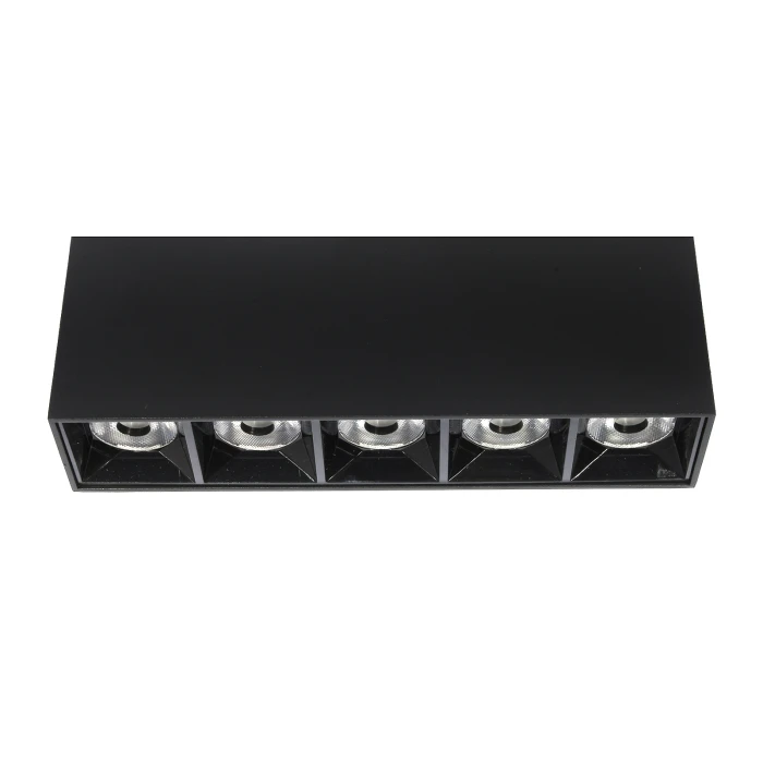 Lampa liniowa natynkowa 15W  3000K czarna 1061 - Decorativi