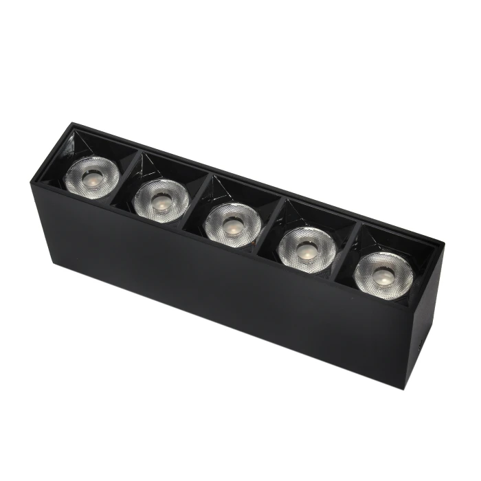 Lampa liniowa natynkowa 15W  3000K czarna 1061 - Decorativi