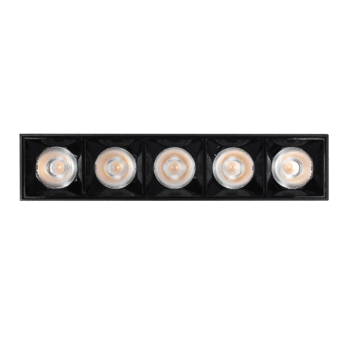 Lampa liniowa natynkowa 15W  3000K czarna 1061 - Decorativi