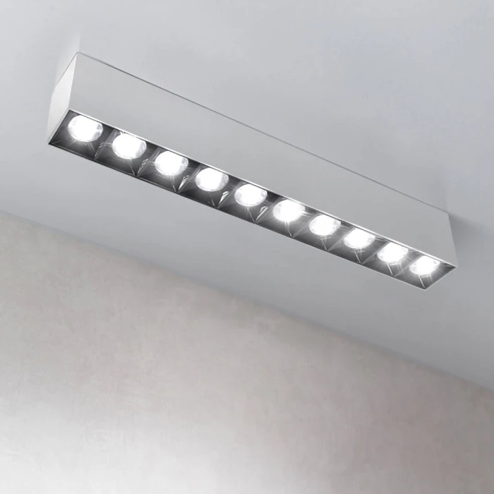 Lampa liniowa natynkowa 30W  3000K biała 1063 - Decorativi