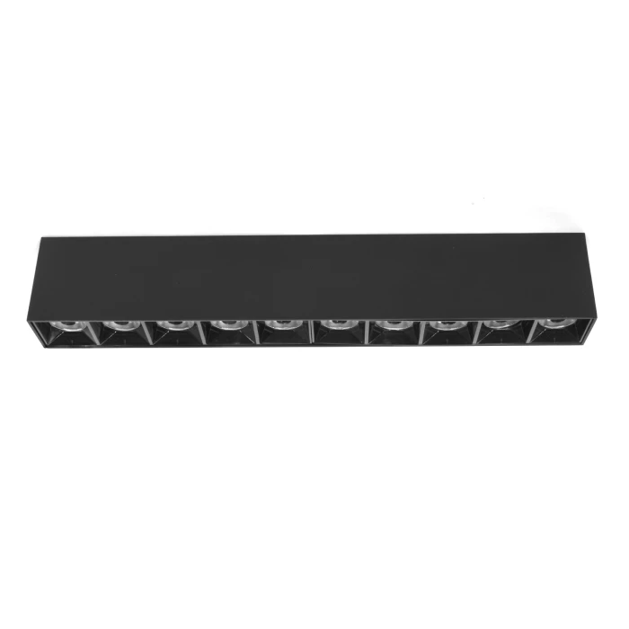 Lampa liniowa natynkowa 30W  3000K czarna 1065 - Decorativi