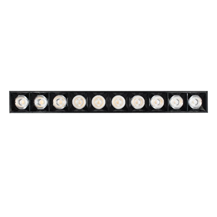 Lampa liniowa natynkowa 30W  3000K czarna 1065 - Decorativi