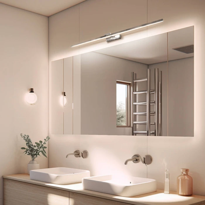 Kinkiet LED łazienkowy długi  120cm 22W chrom 4000K 1086 - Decorativi