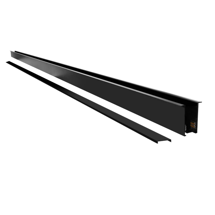 Szyna magnetyczna podtynkowa LL-20F czarna 150cm 1213 - Decorativi
