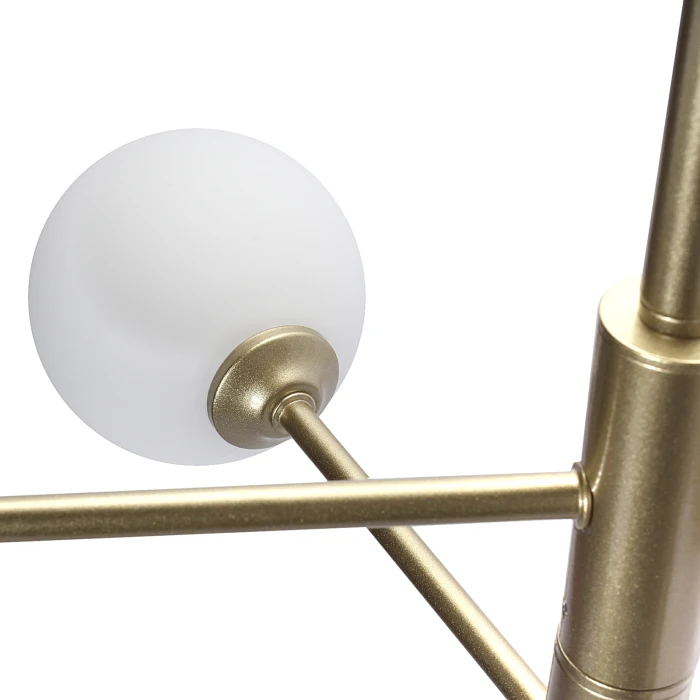 Lampa sufitowa Belgrado 6xG9 złota + białe kule 1246 - Decorativi