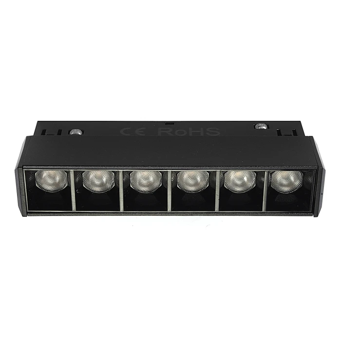 Lampa do szyn magnetycznych 6W 3000K czarna 1252 - Decorativi