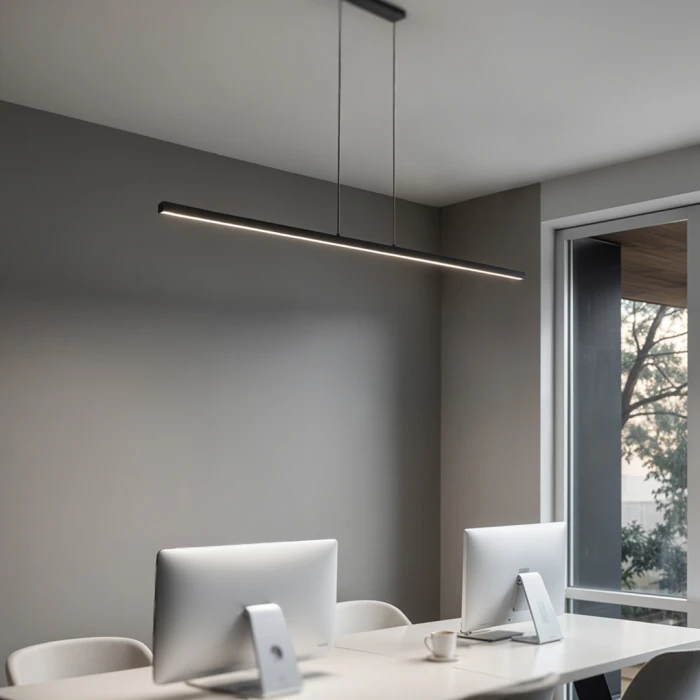 Lampa liniowa wisząca 15W 120cm czarna CCT 1257 - Decorativi