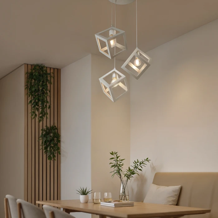Lampa wisząca Loft Sweden okrągła biała 1269 - Decorativi