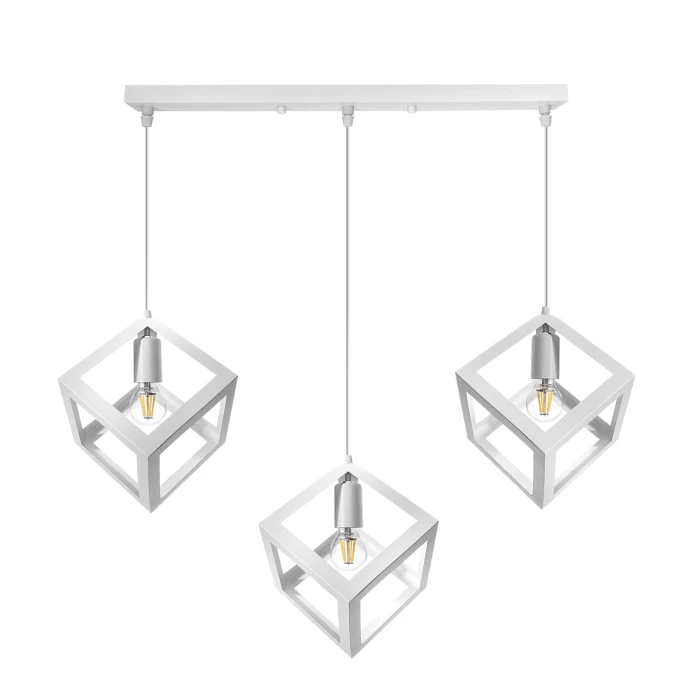 Lampa wisząca Loft Sweden prosta biała 1270 - Decorativi
