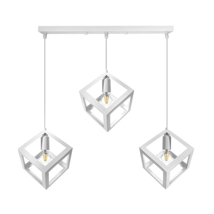 Lampa wisząca Loft Sweden prosta biała 1270 - Decorativi