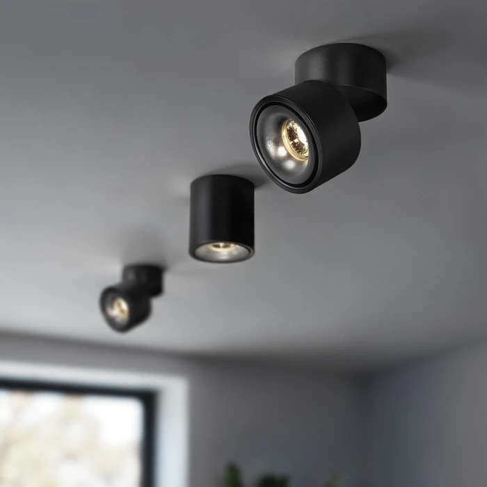Reflektor sufitowy BROKEN LED 12W 3000K czarny 1291 - Decorativi