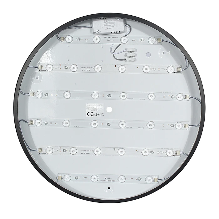 Plafon natynkowy LED 40cm okrągły 40W 3000K czarny 1318 - Decorativi