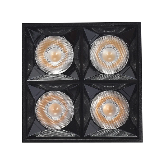 Oprawa natynkowa kwadratowa 15W 3000K czarna 1369 - Decorativi