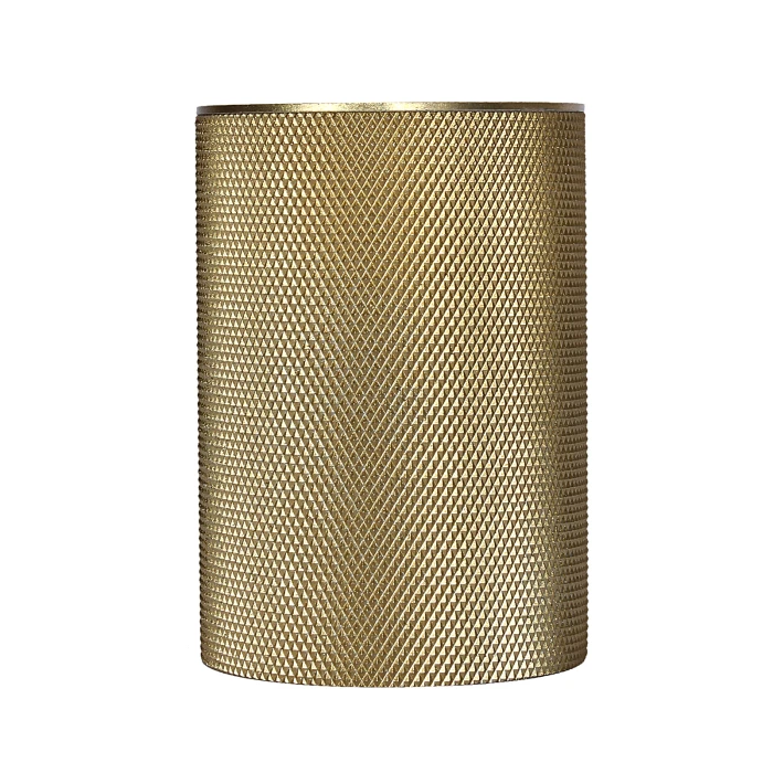 Tuba natynkowa Gu10 złota ryflowana 1382 - Decorativi