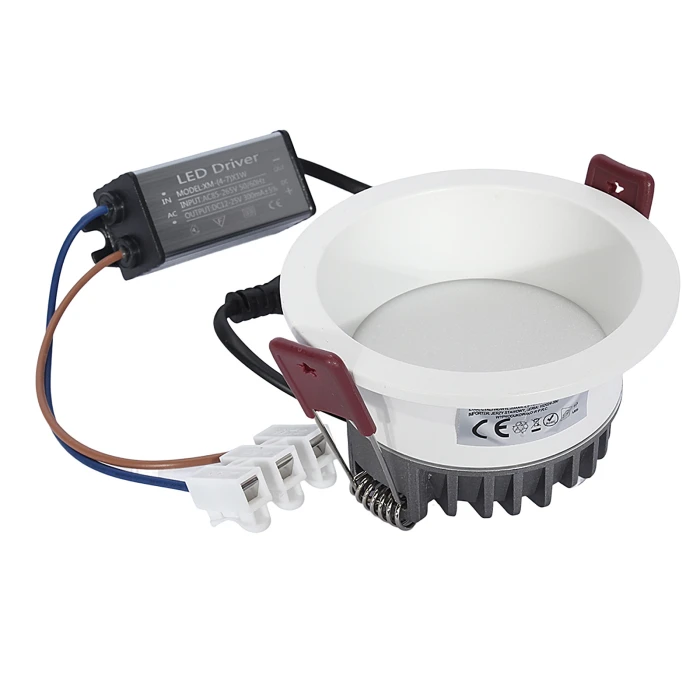 Oprawa wpuszczana łazienkowa biała  6W IP44 3000K 1387 - Decorativi