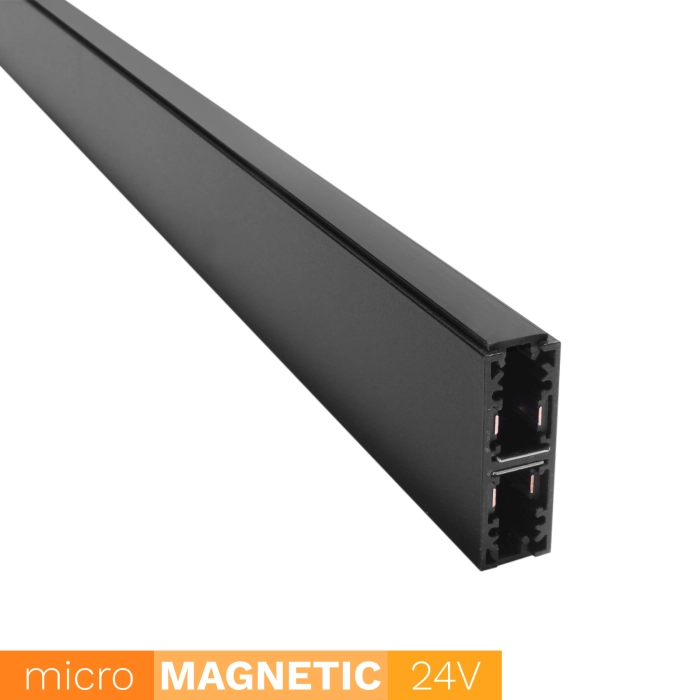Szyna magnetyczna wisząca dwustronna un5-h micro magnetic 200cm czarna 1555 - decorativi
