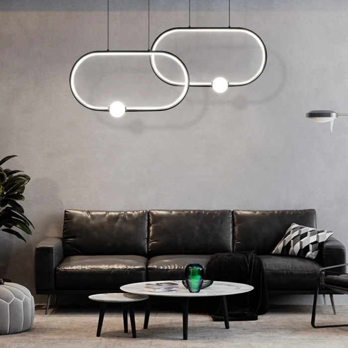 Lampa wisząca LED duża do apartamentu 48W 4000K 595 - Decorativi