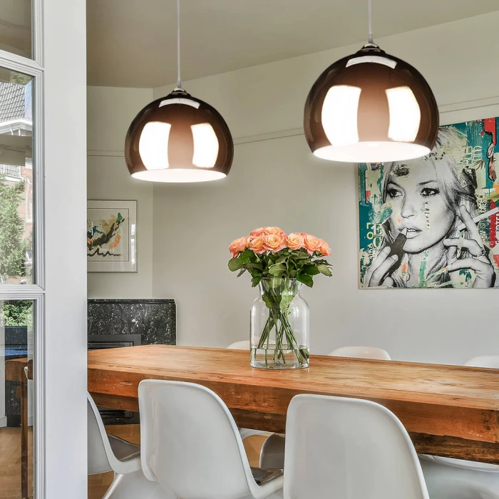 Lampa wisząca metal E27 złota stylowa do kuchni  535 - Decorativi