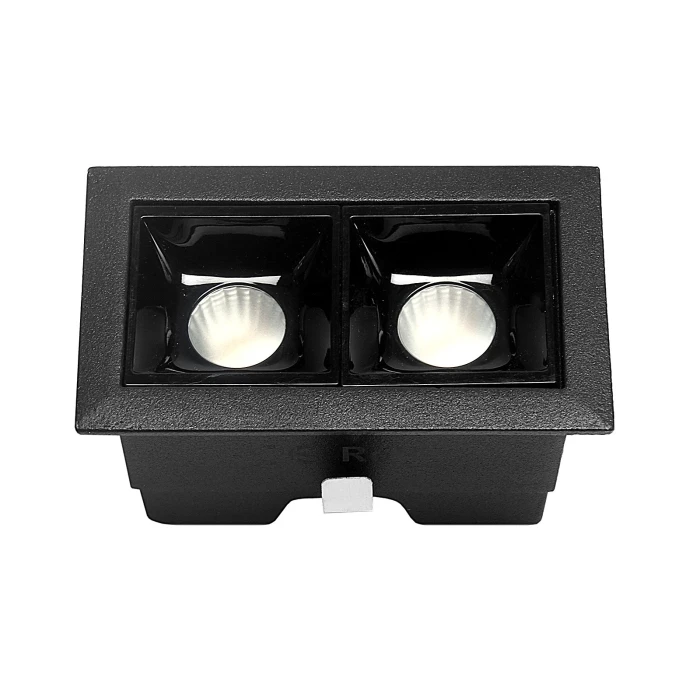 Lampa liniowa LED wpuszczana podtynkowa 4W 3000K czarna 580 - Decorativi