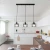 Lampa wisząca do salonu loftowa Brylant do jadalni czarny 3xE27 501 - Decorativi