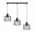 Lampa wisząca do salonu loftowa Brylant do jadalni czarny 3xE27 501 - Decorativi