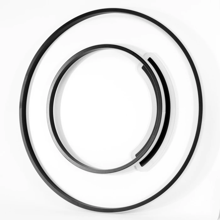 Designerska lampa na pilota do sypialni LED OKRĘGI 76W 412 - Decorativi