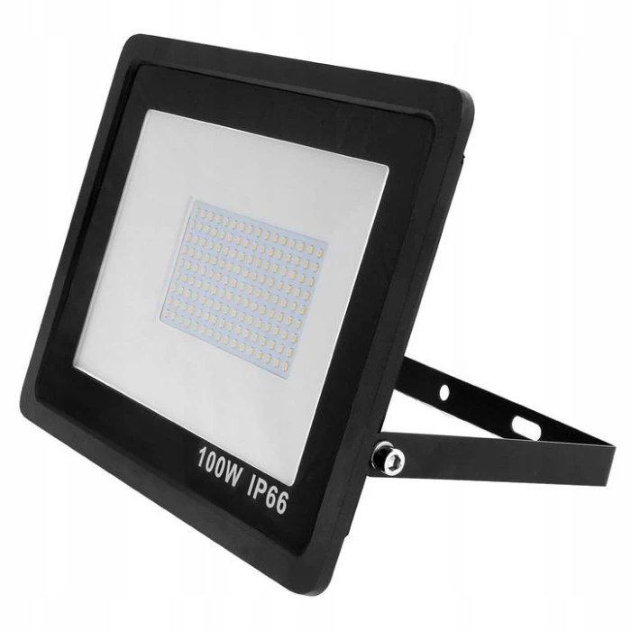 Halogen naświetlacz czarny LED bez czujnika ruchu 100W B.NEUTRALNA 4000K 243 - Decorativi