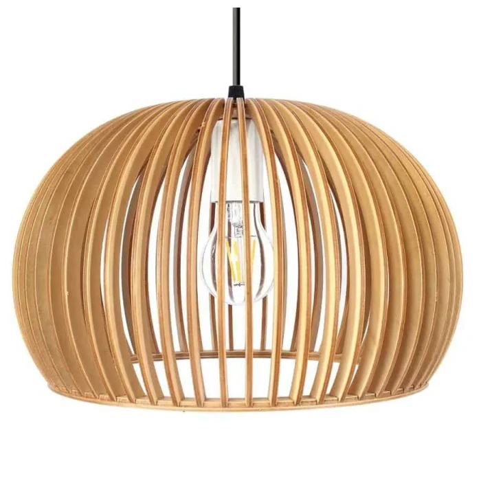 Lampa drewniana wisząca E27 564 do kuchni - Decorativi