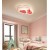 Lampa do pokoju dziecięcego LED różowe chmurki na sufit LED 58W na pilota 415 - Decorativi