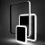 Lampa designerska LED z pilotem na sufit  czarna  72W LED 445 - Decorativi