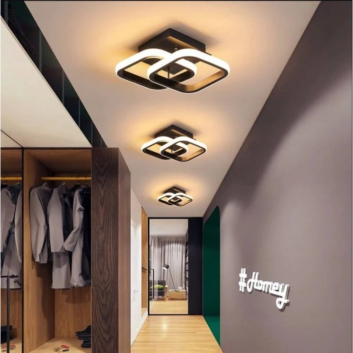 Nowoczesna Lampa sufitowa kwadraty do małego mieszkania  22W BIAŁA 4000K 306 - Decorativi