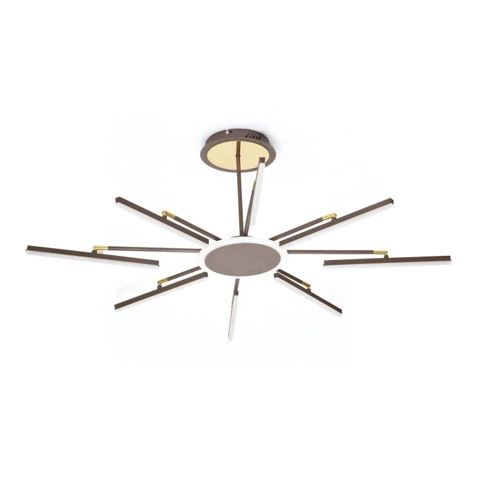 Lampa sufitowa złota brązowa na pilota LED 38W  446 - Decorativi