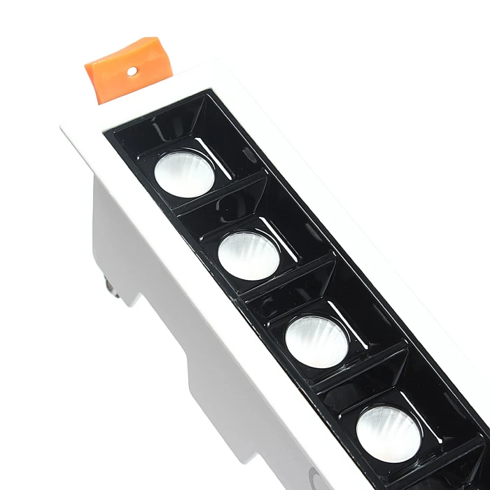 Lampa liniowa LED wpuszczana podtynkowa 20W 3000K biała 586 - Decorativi